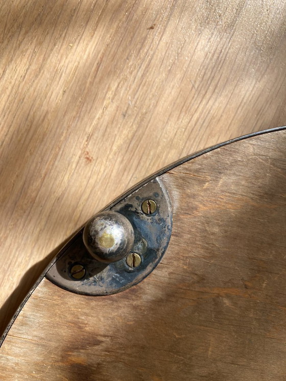 Image 1 of Art Deco tray in silver-plated metal and mirror, circa 1920