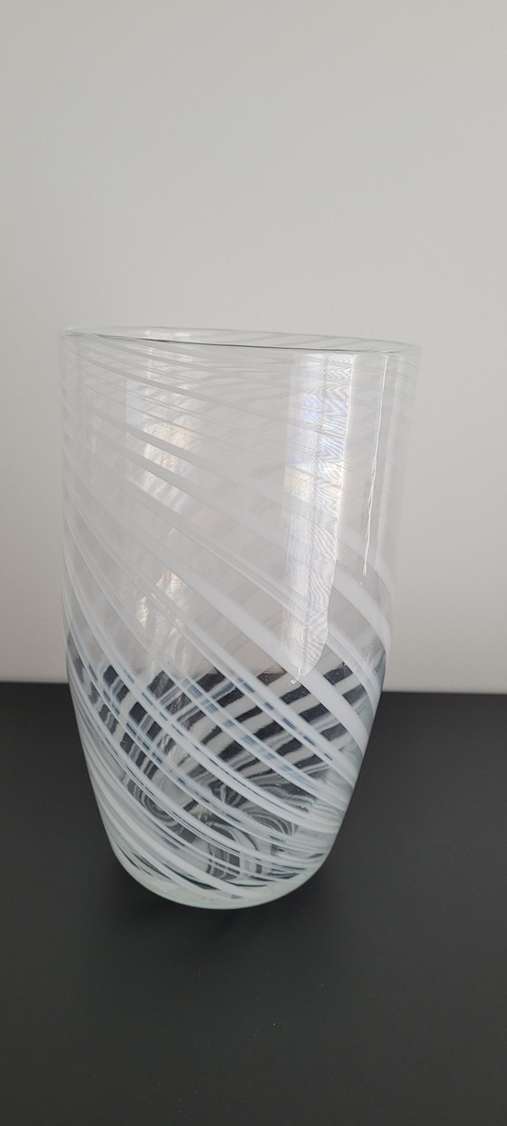 Image 1 of Murano Midcentury Swirl Vase