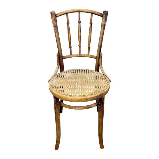 Image 1 of Antique Thonet bentwood chair – original webbing seat – Viennese café chair