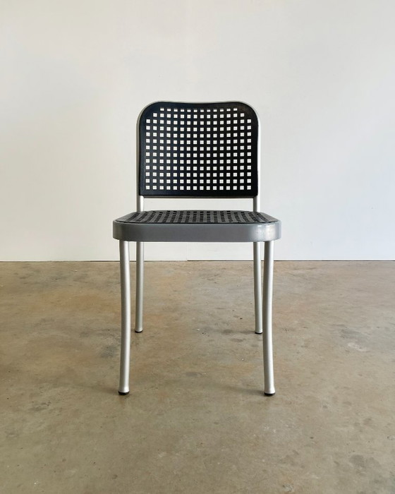 10x Sedie di design De Padova di Vico Magistretti, Sedie da pranzo, Metallo, Plastica, Grigio, Modern (foto 11 di 13)