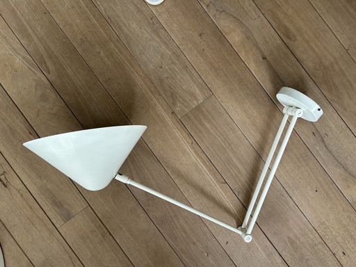 Vintage mid-century adjustable wall lamp