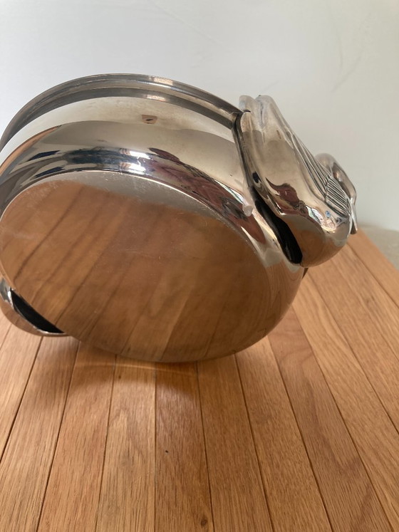 Centrotavola placcato in argento con manici a forma di cigno – Elegante lusso di metà secolo (photo 3 of 10)