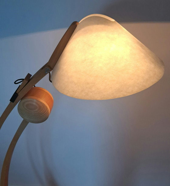 Image 1 of DOMUS Type 6304 Adjustable Floor Lamp – Original Lunopal Shade