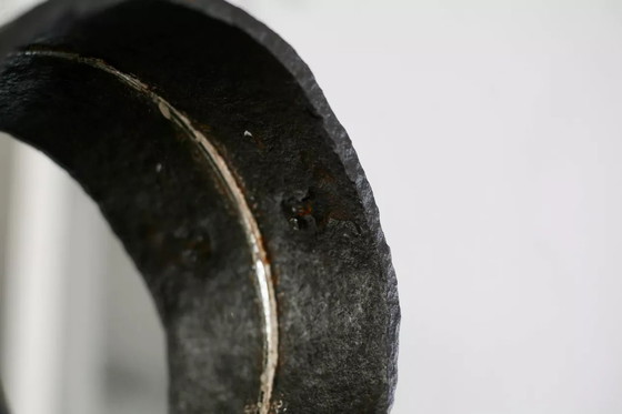 Image 1 of Miroir Suspendu en Métal, Années 50