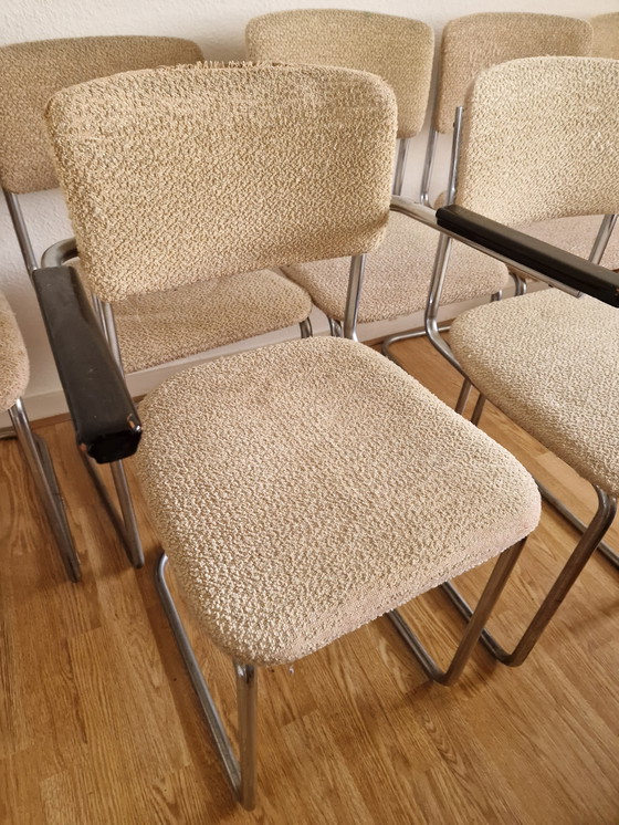 Image 1 of 7 vecchie sedie Van Gispen