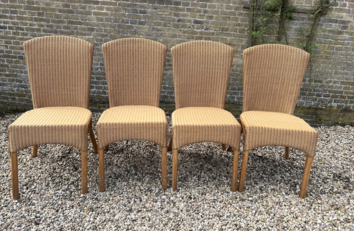 4 Lloyd Loom Dining Chairs