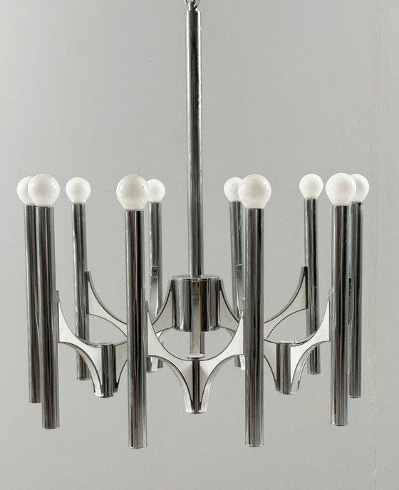 Image 1 of Lampadario di metà secolo di Gaetano Sciolari, Italia, anni '60