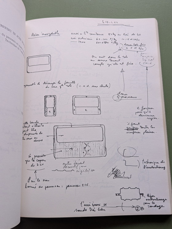 Image 1 of Jean Prouvé CNAM course 1962-1963 by JP Levasseur, 1983