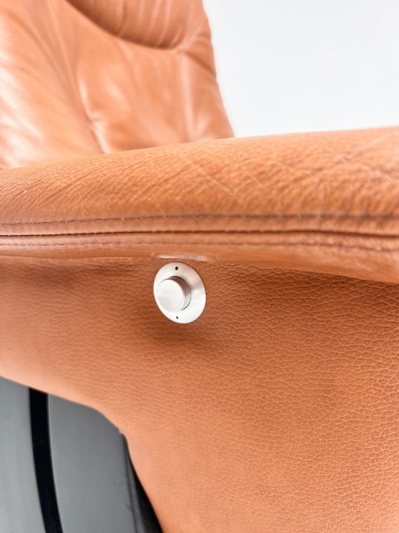 Poltrona reclinabile con pouf Hjort Knudsen, anni '90 – Poltrone relax, Leather, Wood, Vintage (photo 7 of 20)