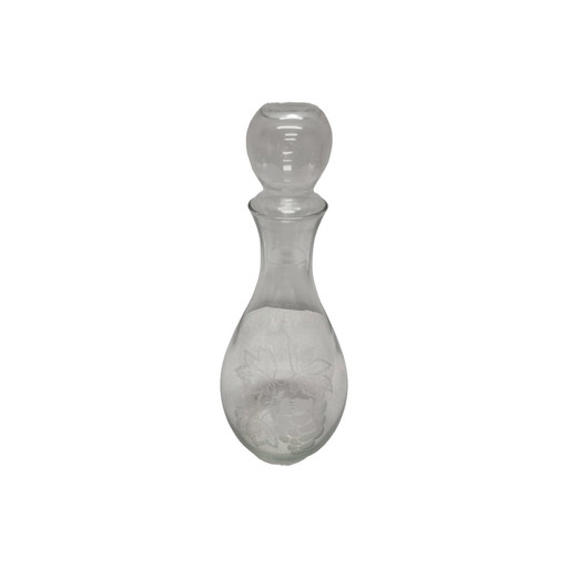 Carafe à vin vintage avec vigne, années 60/70