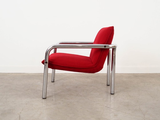 Image 1 of Fauteuil rouge, design italien, années 1970, fabriqué en Italie