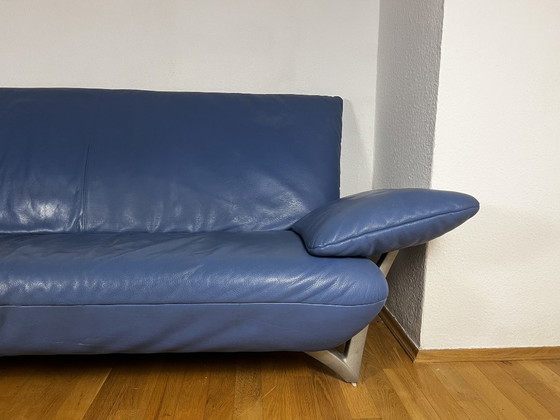 Image 1 of Rolf-Benz Designer Sofa - Echtleder, top Zustand - Lieferung mgl.