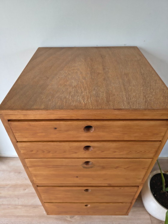 Cassettiera vintage in pino (5 cassetti) – Scandinava – Cassettiere, Legno (photo 6 of 7)
