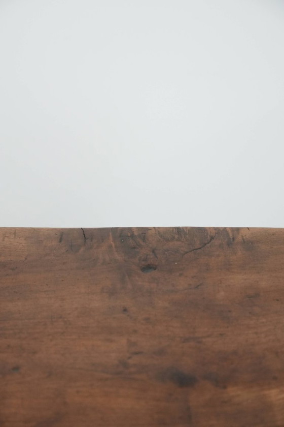 Image 1 of Antique French dining table made of fruit tree wood