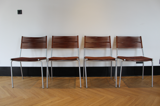 6 x Pierantonio Bonacina Miss B Stuhl von Tito Agnoli