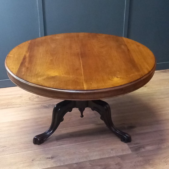 Image 1 of Mesa de centro inglesa con tapa abatible de alrededor de 1830