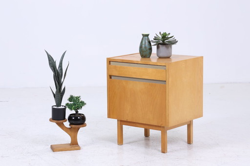 Vintage Hellerau bedside table 60s | 794/10 Mid - Century mini chest of drawers | 70s storage bedroom birch #05-01