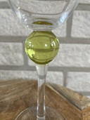 Two vintage wine glasses