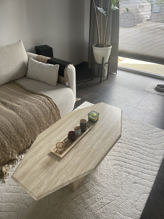 Image 1 of Table basse Tavertin - pierre naturelle véritable