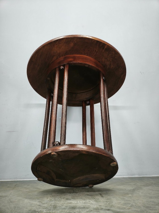 Image 1 of Fledermaus Vienna Secession Bentwood Table, Austria, circa 1900