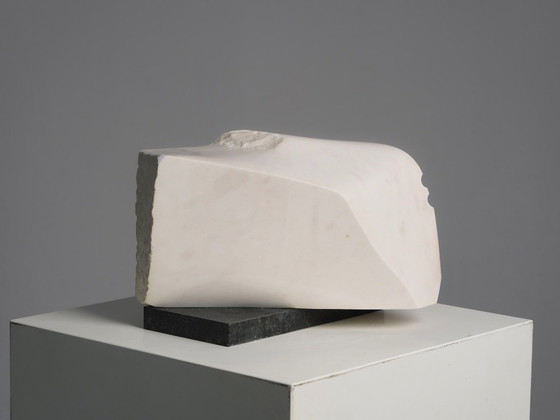 "Noise" Sculpture abstraite en marbre sculpté, Pays-Bas, années 1990 – Marble, Vintage (photo 4 of 10)