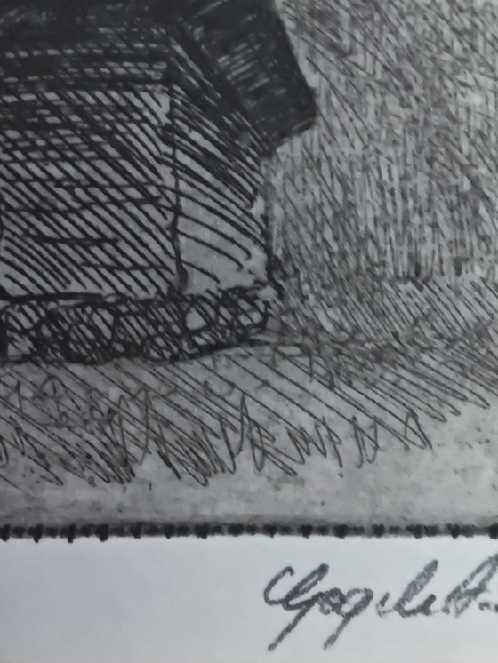 Image 1 of Church, signed etching