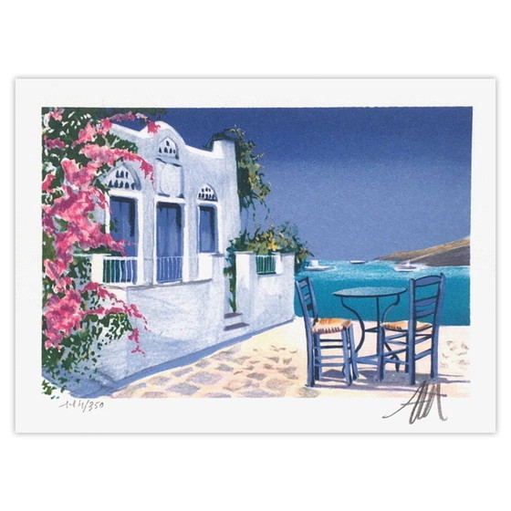André BONGIBAULT signierte Lithographie Grèce – Petite Suite 07 – Lithographien & Drucke, Paper (photo 5 of 5)