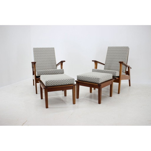 Vintage Antonin Heythum living room set, Czechoslovakia 1930s