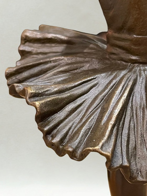 Image 1 of Art Deco bronze sculpture – Ballerina dancer – Signed Milo – Bronze Guaranteed Paris