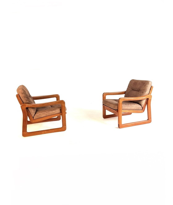 Image 1 of Set van 2 vintage Deense fauteuils, EMC Furniture ‘70