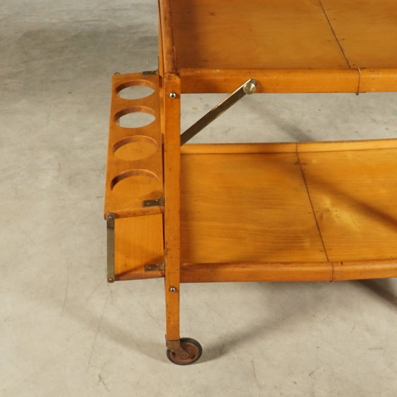 Vintage trolley – serving trolley – bar trolley – 1960s – Bar carts, Brass, Wood (photo 4 of 15)