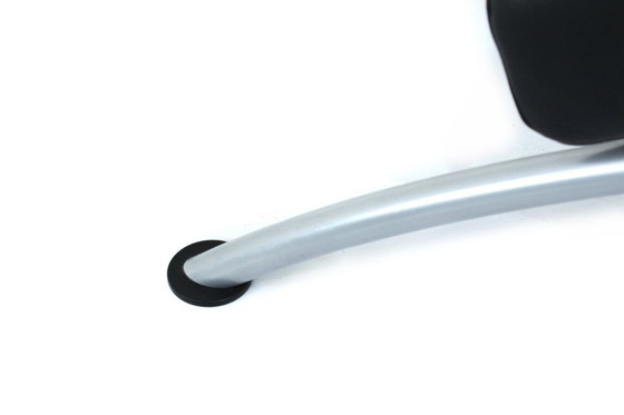 Image 1 of come nuova WK Wohnen sedia / poltrona relax multifunzionale SOLO del Prof. Heiliger, in pelle con struttura in argento, prezzo d