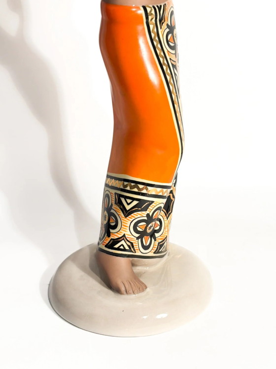 Art Deco Ceramic Sculpture "Dihula" by C.I.A. Manna, 1940s (photo 11 of 13)