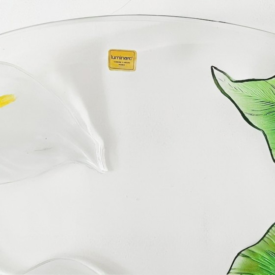 Image 1 of Bol en verre vintage Luminarc Arum de style Art Nouveau des années 1950