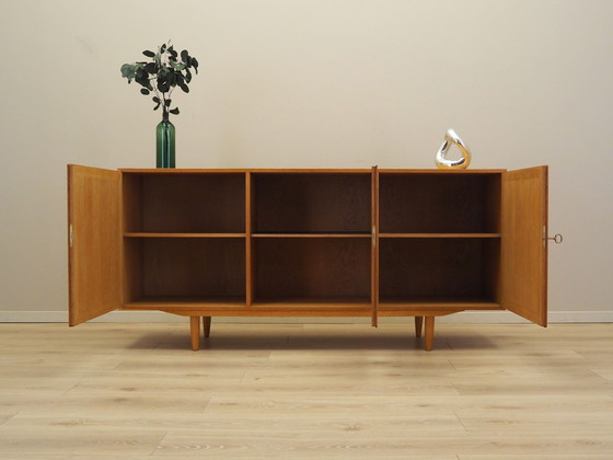 Image 1 of Sideboard aus Esche, Dänisches Design, 1970er Jahre, Designer: Carlo Jensen, Herstellung: Hundevad