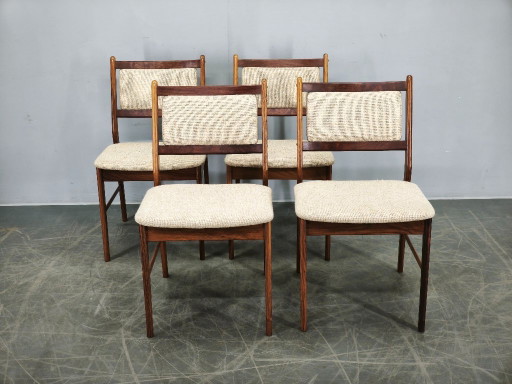 Set di 4 sedie da pranzo Hugo Frandsen per Spøttrup, Danimarca, anni '60