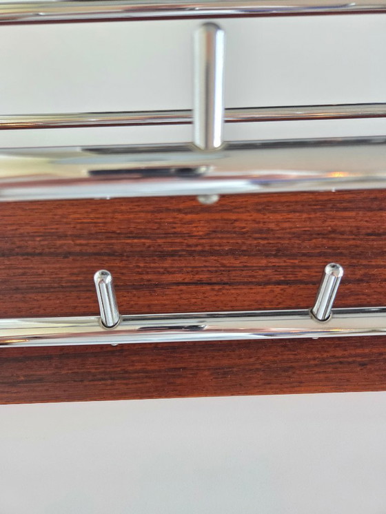 Image 1 of Appendiabiti vintage cromo - teak
