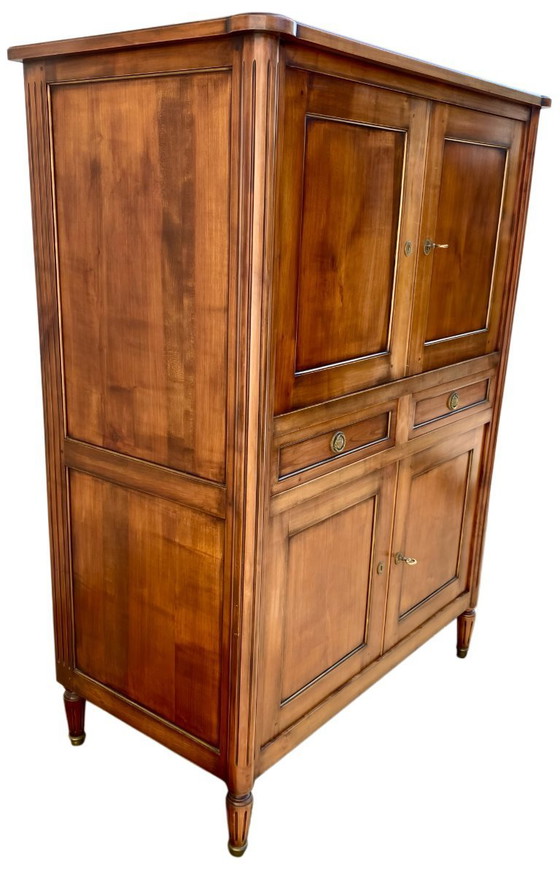 Image 1 of Louis XVI style sideboard with brass hardware