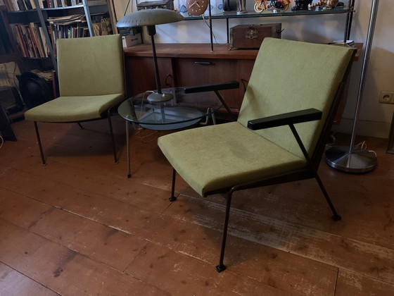 Image 1 of 2 sedie Oasis di Wim Rietveld, con nuovo rivestimento e gommapiuma