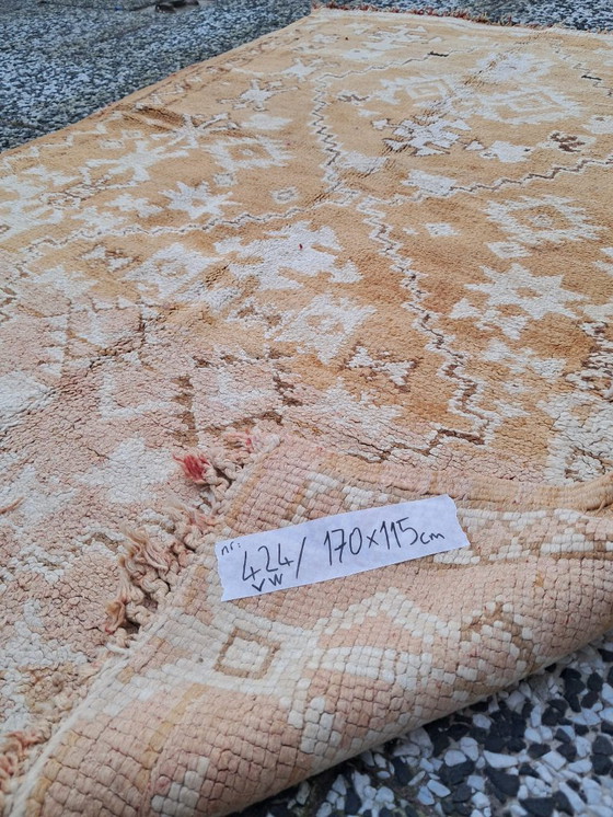 Image 1 of Hand-knotted Berber wool rug 170x115cm