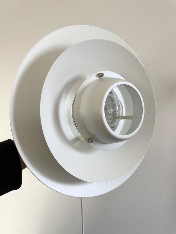 Image 1 of Jeka vintage Deens design LAMP witte schalenlamp Mid Century