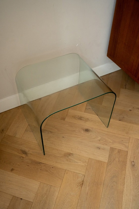Ensemble de 2 tables basses vintage en verre effet cascade – Tables d'appoint, Glass (photo 5 of 11)