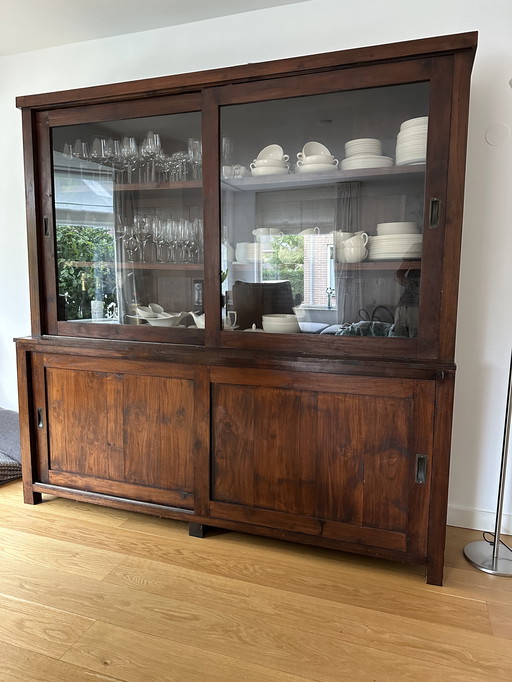 Teak wooden china cabinet