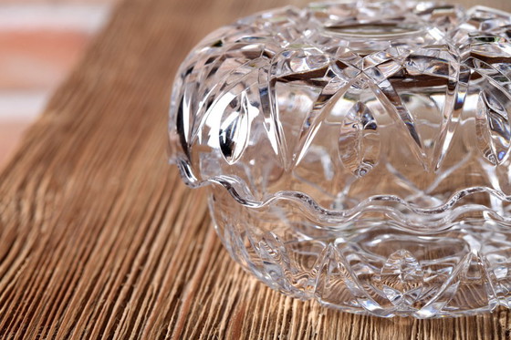 Image 1 of Porta caramelle in cristallo al piombo di metà secolo: bomboniera Courtenay Royal Rock