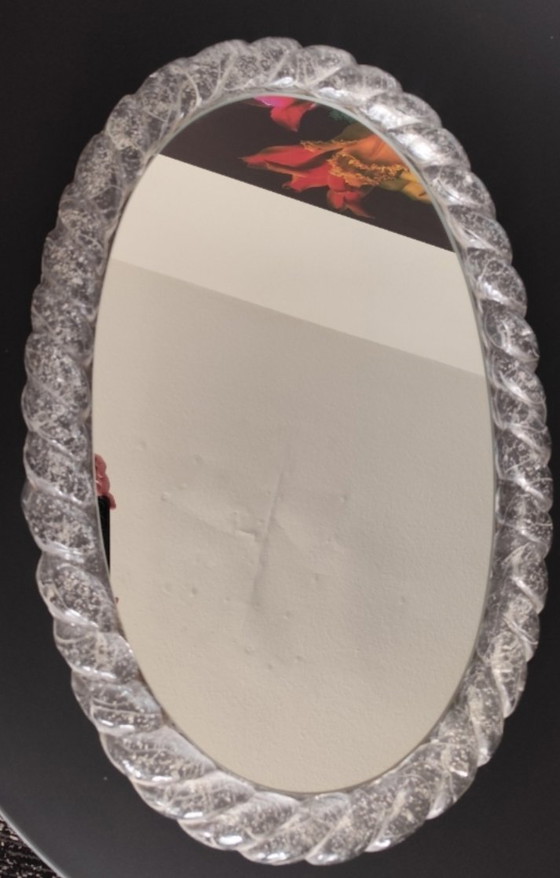 Image 1 of Vintage Space Age spiegel Hillebrand 22 220 | Acryl matglas uit de jaren 70 | Verlicht | Designklassieker

