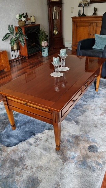 English classic cherry wood coffee table