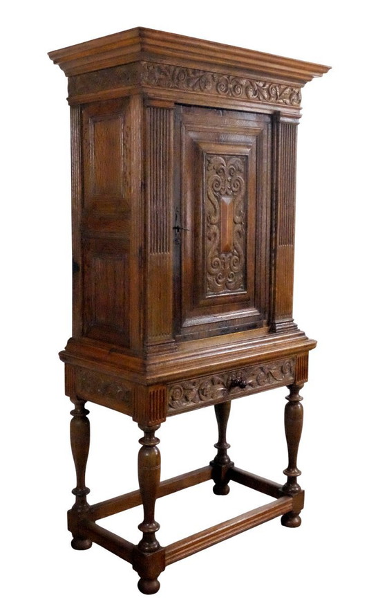 Image 1 of raro gabinete de monedas holandés del siglo XVII