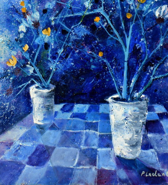 Image 1 of Blue abstract still life