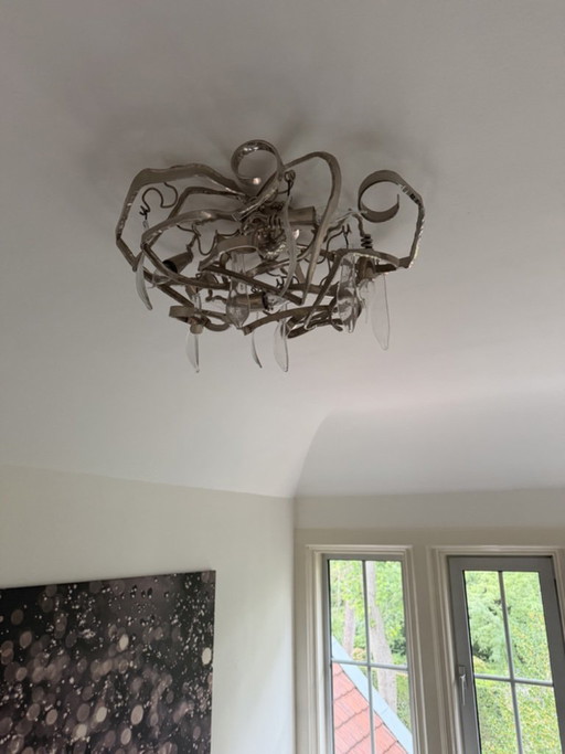 Brand Van Egmond – Round Delphinium Ceiling Lamp – plafondlampen, Metal (photo 2 of 5)