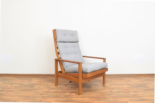 Fauteuil danois en chêne, style Mid-Century, conçu par Leif Alring pour Madsen & Schubell, années 1960.